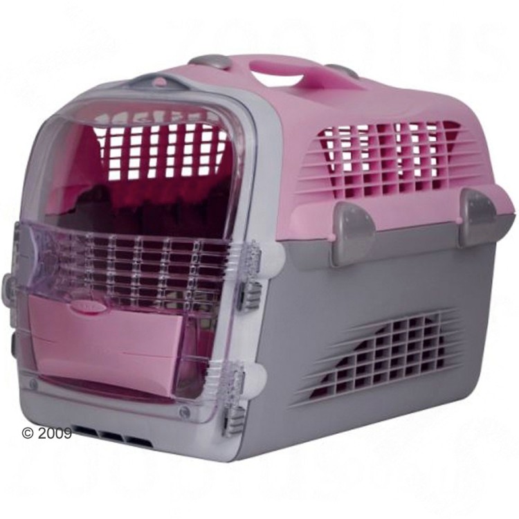 Cusca transport Pet Cargo Cabrio Gri / Roz, 35 x 33 x 51 cm