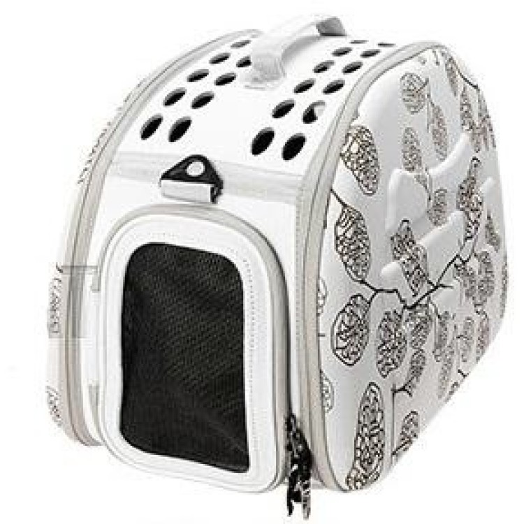 Geanta Transport Eva Silver Alb / Negru, 46 x 29 x 34 cm