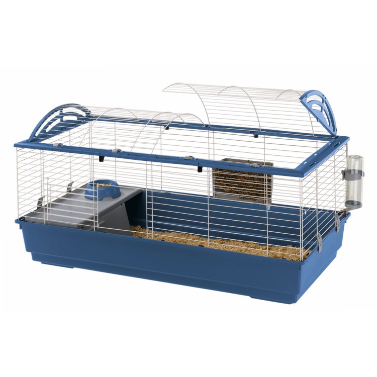 Cusca Casita 120 Albastru / Alb, 96 x 57 x 56 cm