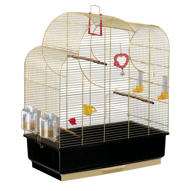 Colivie Nuvola Aurie Full Option Negru / Auriu, 59 x 33 x 73 cm