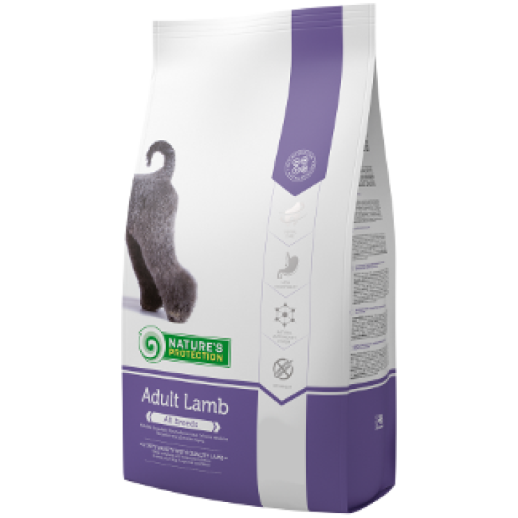 NATURES PROTECTION DOG ADULT WITH LAMB  12 KG