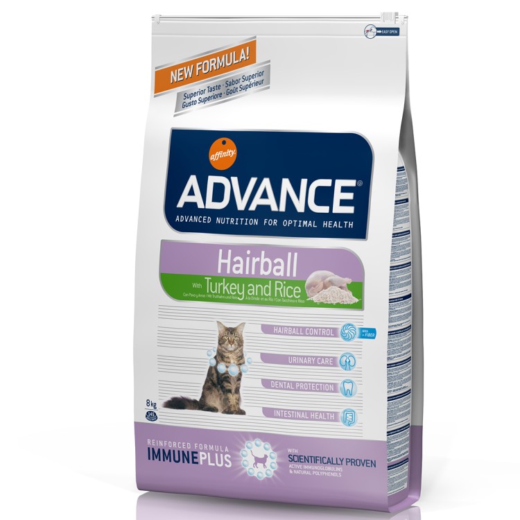 Advance Cat Hairball Curcan & Orez 1.5 kg