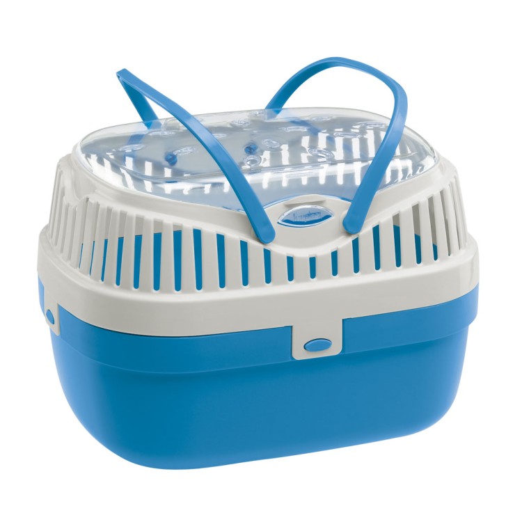 Cusca transport Aladino Medium Albastru / Alb, 30 x 23 x 21 cm