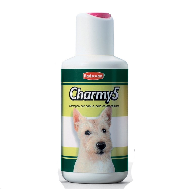 Sampon Charmy 5 caini par alb 250 ml