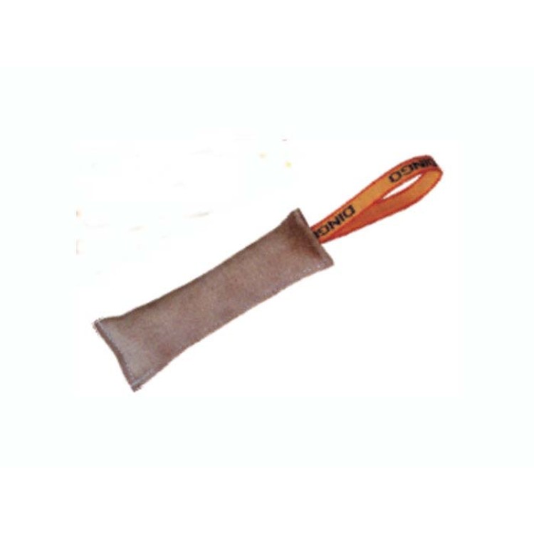 Cilindru dresaj caine din piele cu maner 25cm