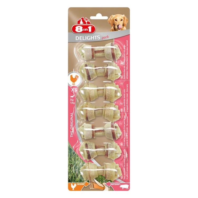 8in1 OASE DELIGHTS PORC XS