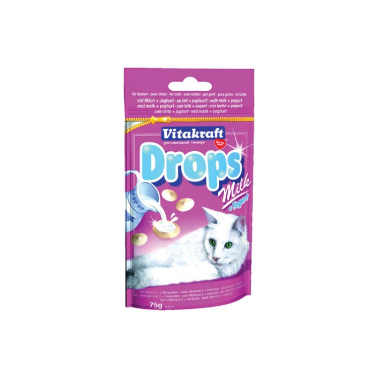 Vitakraft Drops pisica cu lapte si iaurt 75g
