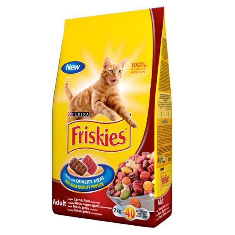 Friskies Pisica CARNE, FICAT, LEGUME 300 g