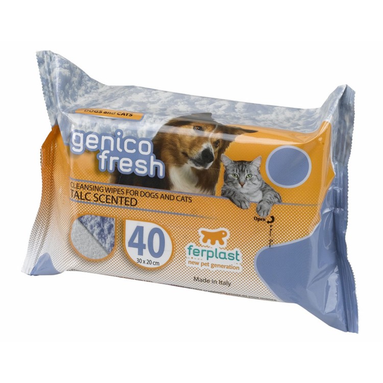 SERVETELE UMEDE CAINI/PISICI GENICO FRESH TALC (x40)