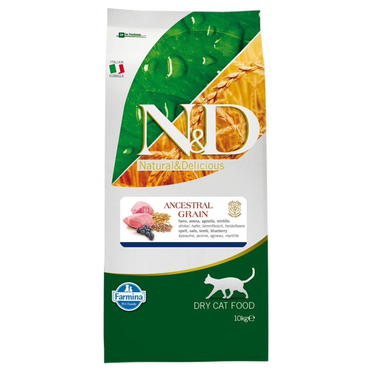 N&D Cat Adult LOW GRAIN Miel si Afine 10 kg