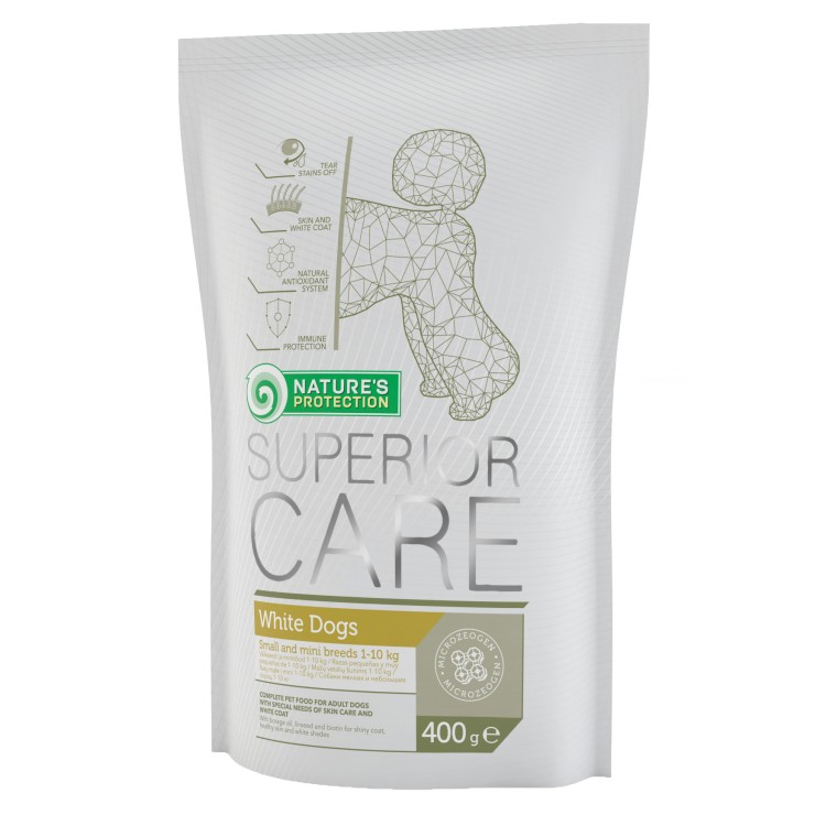 NATURES PROTECTION WHITE DOG ADULT SMALL BREEDS 400 G