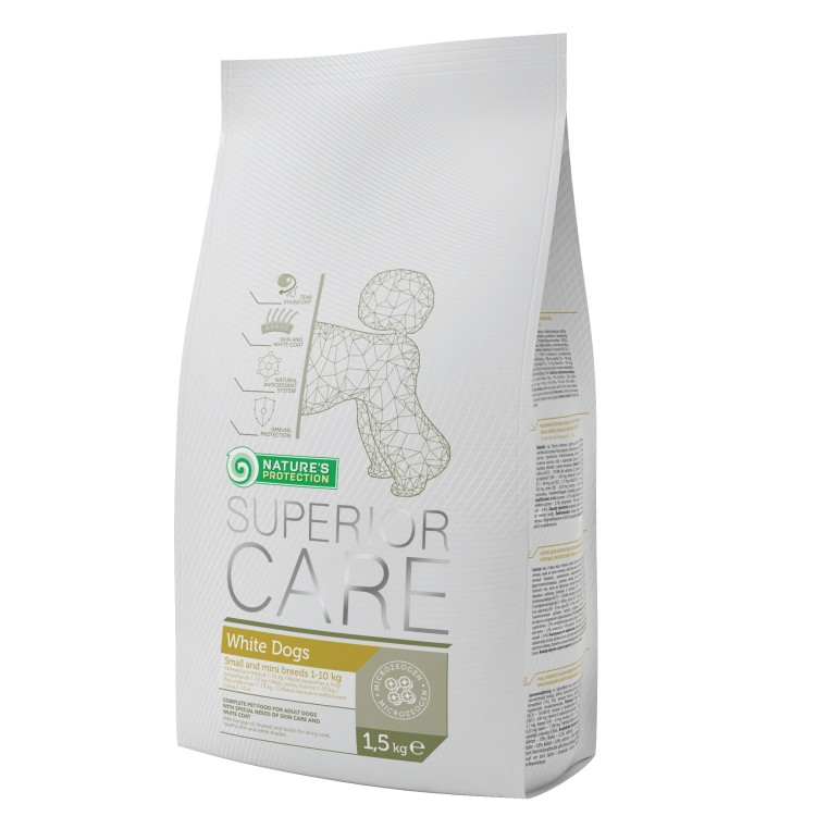 NATURES PROTECTION WHITE DOG ADULT SMALL BREEDS 17 KG