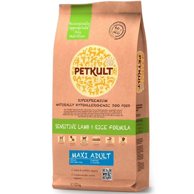 Petkult Maxi Adult Sensitive Miel&Orez 12kg