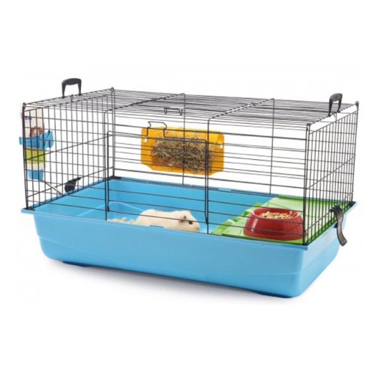 Cusca Rody De Luxe Albastru / Negru, 80 x 50 x 46 cm