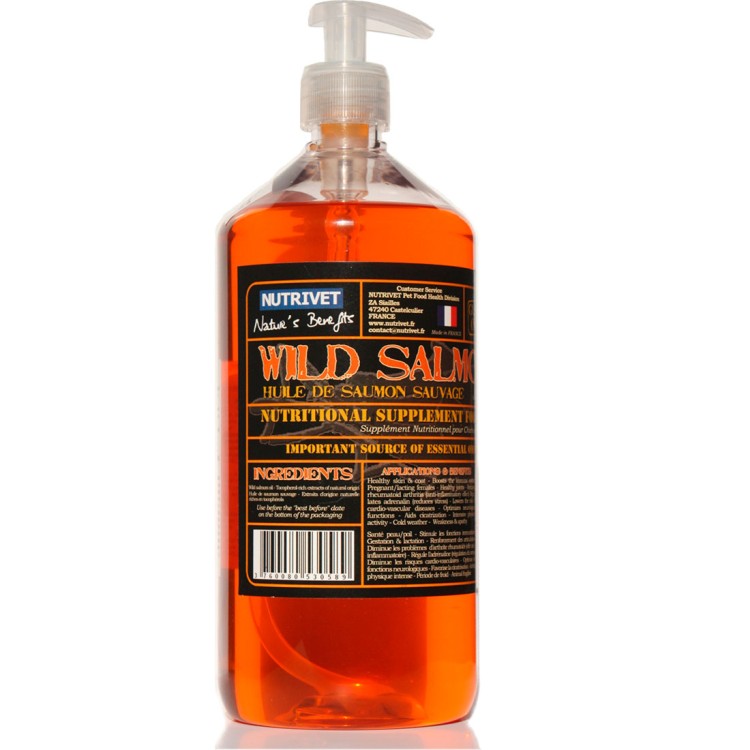 Nutrivet Ulei de Somon 250 ml¦ Ulei de somon salbatic