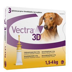 VECTRA 3D 1,5-4 kg/ 3 pipete