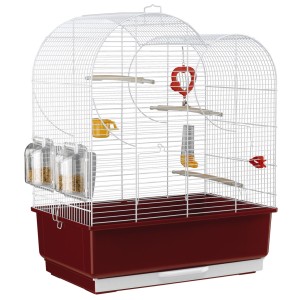 Colivie Eva Alba Full Option Rosu / Alb, 49 x 30 x 63 cm