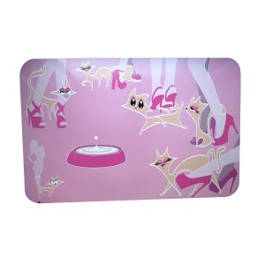 Pad Castron Pisici Glamour Pink 43x28 Cm 