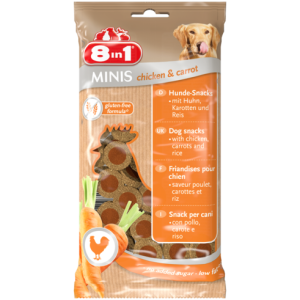 8in1 Recompense Minis Pui/morcovi 100 G