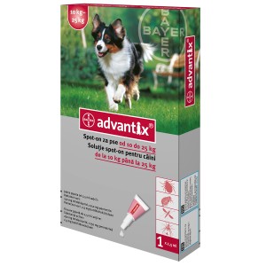 Advantix 250 | Pipeta antiparazitara Advantix caini de 10-25 kg 1 pipeta