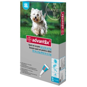 Advantix 100 | Pipeta antiparazitara Advantix caini de 4-10 kg 1 pipeta