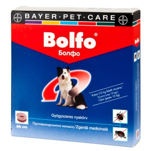 Bolfo Zgarda Antiparazitara Caine 66 cm - pentru caini peste 10 kg