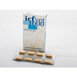 ICFVET 1000 mg 8 tablete antibiotic pentru caini