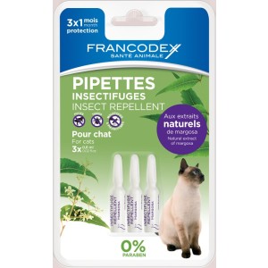 Francodex Pipeta Antiparazitara Pisica 0.6ml x3buc/blister