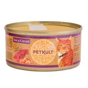Petkult Cat Ton cu Creveti 80 g