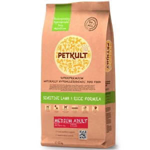 Petkult Medium Adult Sensitive Miel&Orez 12kg
