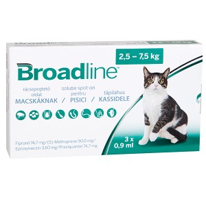 BROADLINE Spot-on Pisici (2,5-7,5 kg) 3pipete