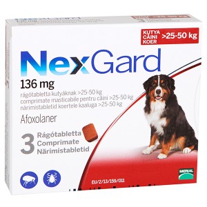 Nexgard XL (25 - 50 kg), 3 comprimate