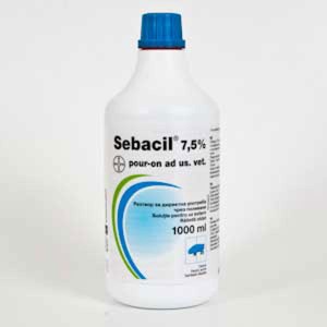Sebacil 7.5% Pour-on x 1L