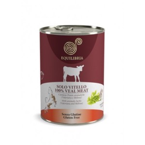 EQUILIBRIA Dog - 100% carne de VITEL- 410 g -conserva